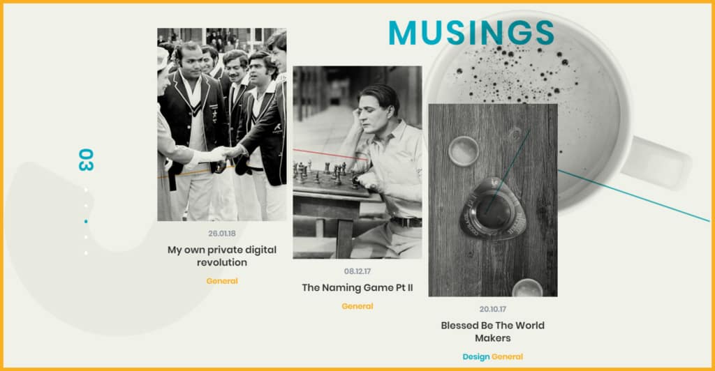 Musings page screenshot (click to enlarge)