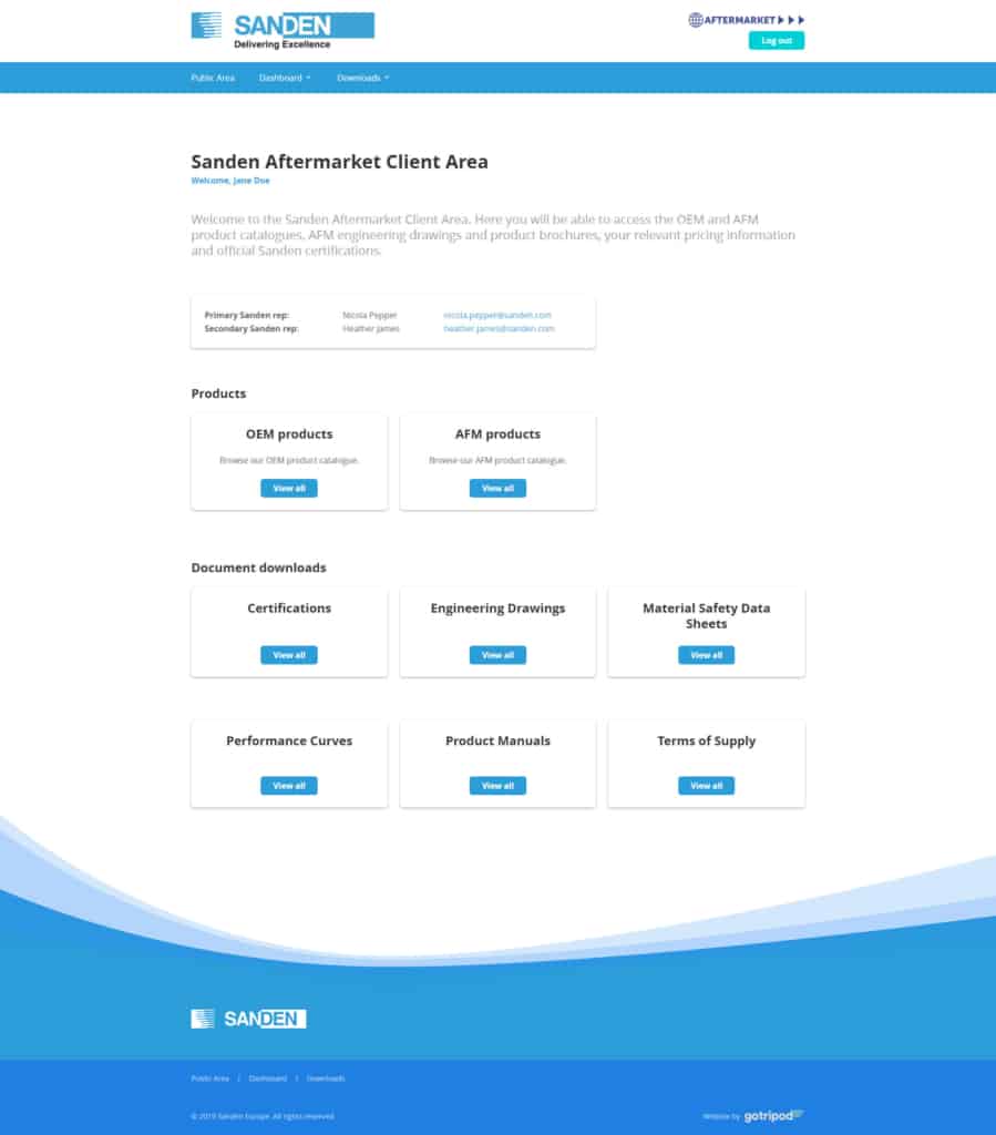 Sanden Website case study 5